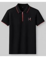 Men’s Classic Zipper T-Shirt with Collar