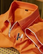 Men’s Classic Zipper T-Shirt with Collar